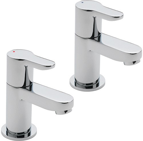 Larger image of Tre Mercati Lollipop Basin Taps (Chrome).