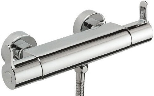 Larger image of Tre Mercati Lollipop Thermostatic Bar Shower Valve (Chrome).