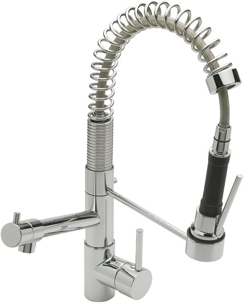 Larger image of Tre Mercati Kitchen Baby Chef Professional Kitchen Tap With Flexible Spray.