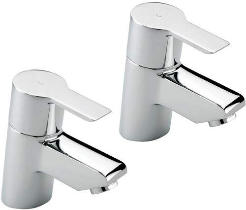 Larger image of Tre Mercati Angle Basin Taps (Chrome).