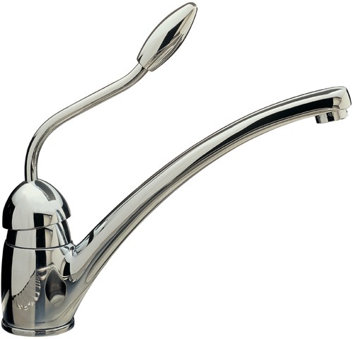 Example image of Tre Mercati Kitchen Picasso Kitchen Tap With Light Green Knob (Chrome).