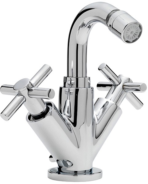 Larger image of Tre Mercati Erin Bidet Mixer Tap With Pop Up Waste (Chrome).