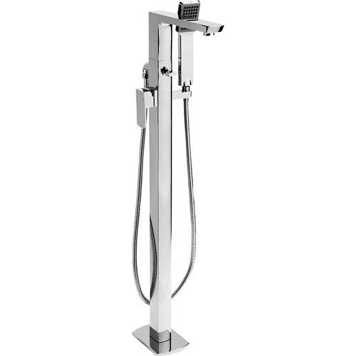 Larger image of Tre Mercati Vamp Floor Mounted Bath Shower Mixer Tap With Shower Kit.
