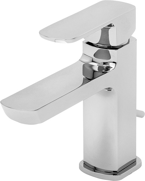 Larger image of Tre Mercati Vamp Mono Basin Mixer Tap With Click Clack Waste (Chrome).