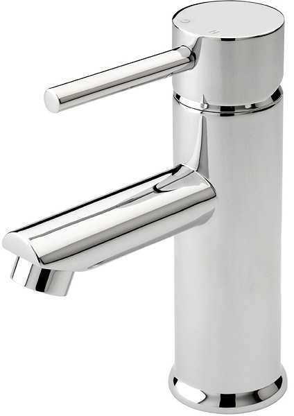 Larger image of Tre Mercati Poppy Mono Basin Mixer Tap With Click Clack Waste (Chrome).