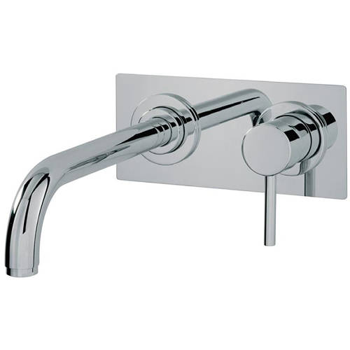 Larger image of Tre Mercati Milan Wall Mounted Bath Filler Tap (260mm Spout, Chrome).