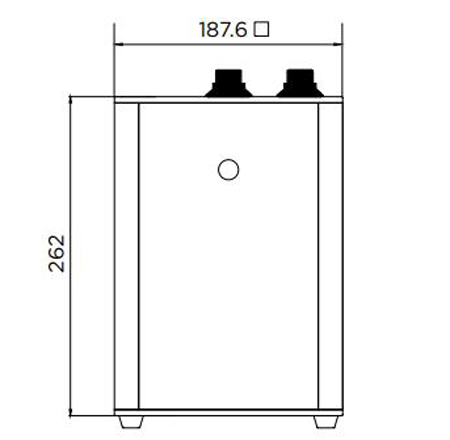 Technical image of Tre Mercati Boiling Taps 3-In-1 Boiling, Hot & Cold Water Tap (Matt Black).