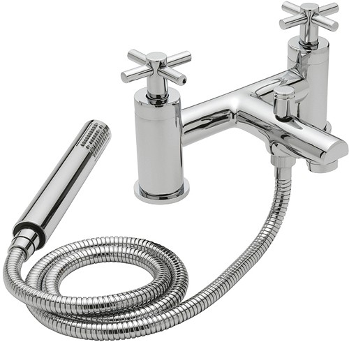 Example image of Tre Mercati Erin Bath Shower Mixer & Basin Tap Set (Chrome).