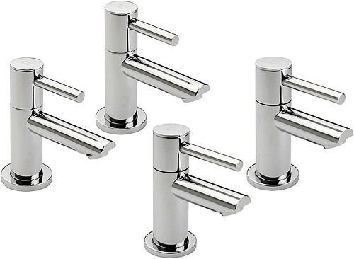 Larger image of Tre Mercati Poppy Bath & Basin Taps Set (Chrome).