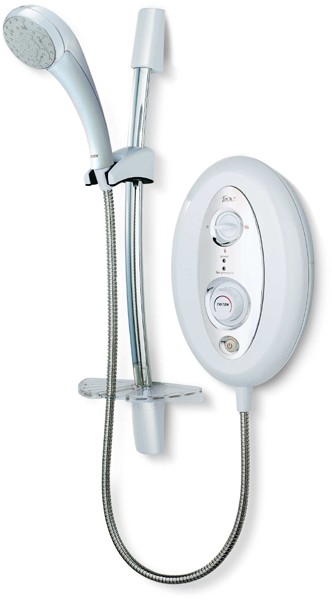 Larger image of Triton Electric Showers Topaz T80si 10.5kW In White And Chrome.