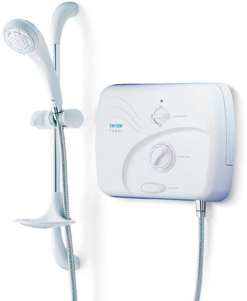 Larger image of Triton Electric Showers Pumped T90xr 8.5kW In White And Chrome.