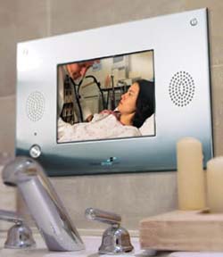 Larger image of Videotree 12" Bathroom TV with remote control..