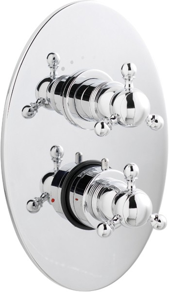 Larger image of Monet Thermostatic Twin Shower Valve.