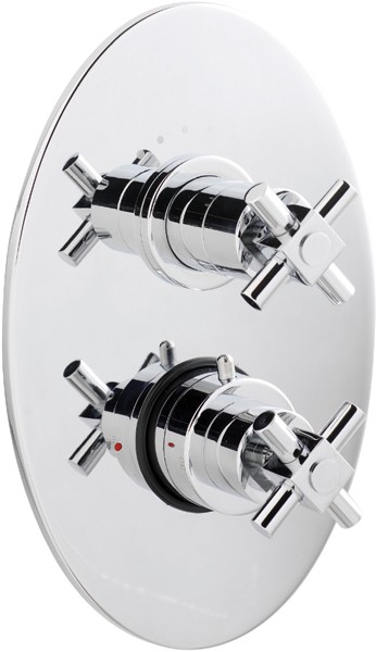 Larger image of Ultra Titan Twin concealed thermostatic shower valve