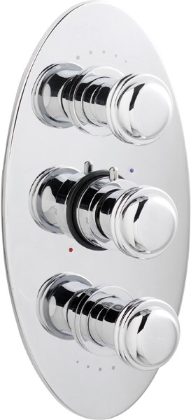 Larger image of Ultra Line Triple concealed thermostatic shower valve