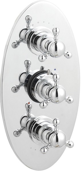 Larger image of Monet Triple concealed thermostatic shower valve