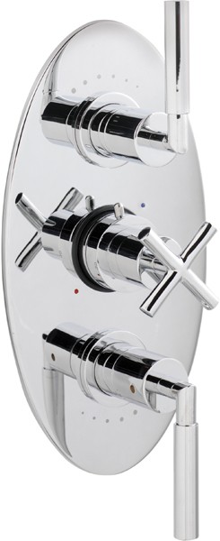 Larger image of Ultra Helix Triple concealed thermostatic shower valve