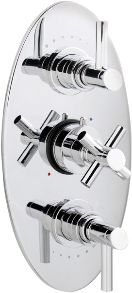 Larger image of Ultra Scope Triple concealed thermostatic shower valve