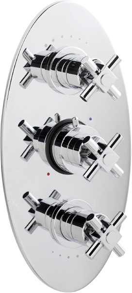 Larger image of Ultra Titan Triple concealed thermostatic shower valve