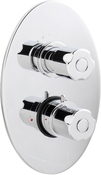 Larger image of Ultra Exact Twin concealed shower valve with diverter