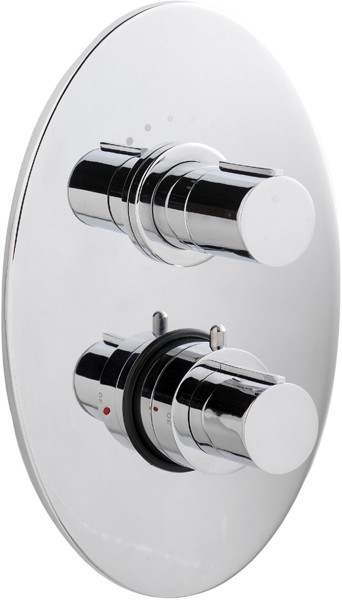 Larger image of Ultra Ecco 3/4" Twin Concealed Shower Valve With Diverter.