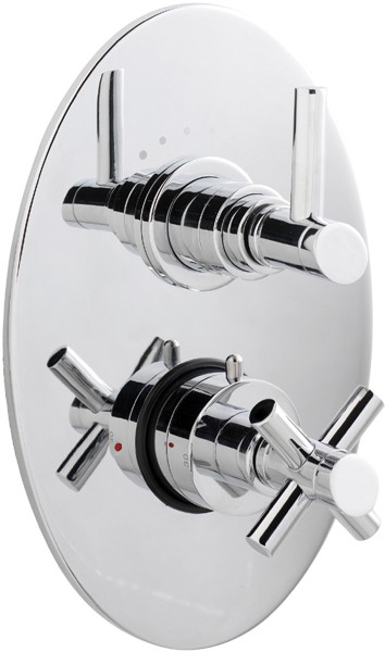 Larger image of Ultra Scope Twin concealed shower valve with diverter