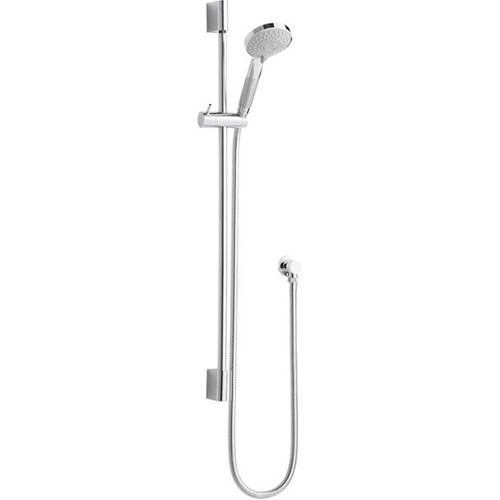 Hudson Reed Component Slimline Slide Rail Kit With Multi Function Shower Handset (Chrome). Size 20