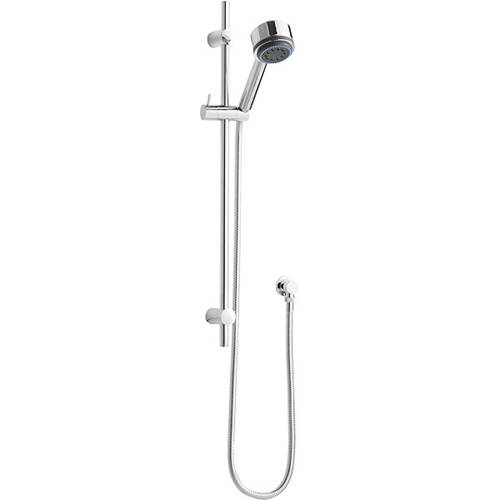 Hudson Reed Component Slide Rail With Multi Function Shower Handset & Hose (Chrome).