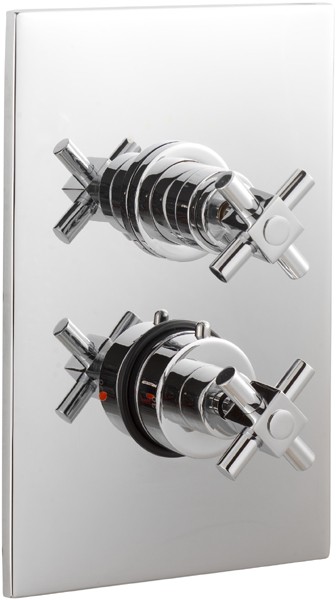 Larger image of Ultra Titan 3/4" Twin Concealed Thermostatic Shower Valve.