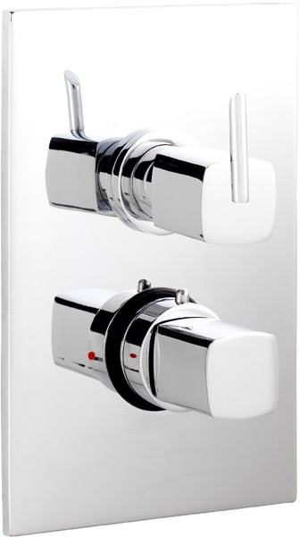 Larger image of Ultra Rialto 3/4" Twin Concealed Thermostatic Shower Valve.