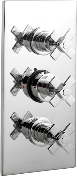 Larger image of Ultra Mantra 3/4" Triple Concealed Thermostatic Shower Valve.