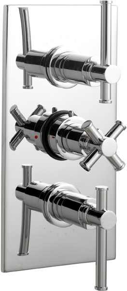 Larger image of Ultra Maine 3/4" Triple Concealed Thermostatic Shower Valve.