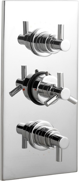Larger image of Ultra Aspect 3/4" Triple Concealed Thermostatic Shower Valve.