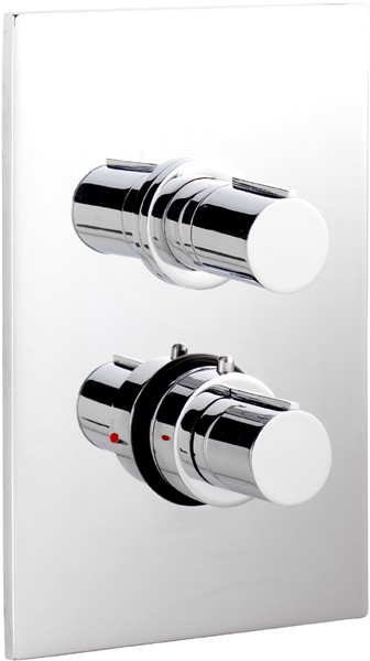 Larger image of Ultra Ecco 3/4" Twin Concealed Shower Valve With Diverter.