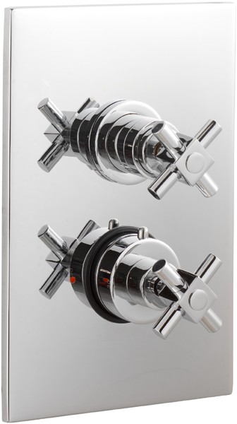 Larger image of Ultra Titan 3/4" Twin Concealed Shower Valve With Diverter.