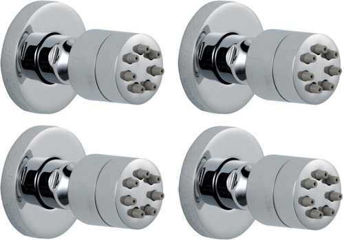 Larger image of Hudson Reed Shower Jets 4 x Mini Round body Jets (Chrome).