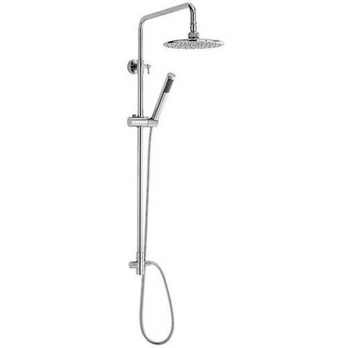 Larger image of Component Telescopic Shower Kit 1 With Diverter (Chrome).