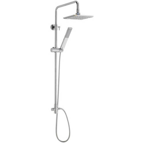 Larger image of Component Telescopic Shower Kit 2 With Diverter (Chrome).