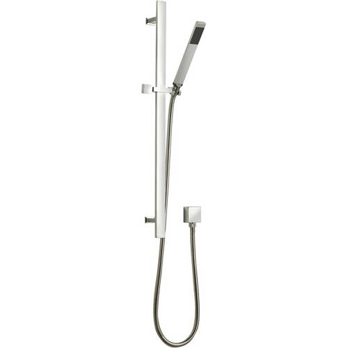 Hudson Reed Component Sheer Slide Rail, Multi Function Shower Handset & Hose (Chrome).