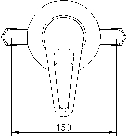 Technical image of Ultra Showers Ocean Manual Exposed Shower Valve & Zephyr Kit.