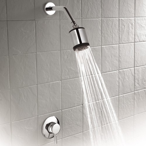 Example image of Hudson Reed Tec Manual Concealed Shower Valve & Fixed Shower Head.