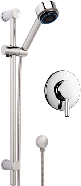 Larger image of Hudson Reed Tec Manual Concealed Shower Valve & Adjustable Slide Rail Kit.