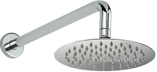 Larger image of Component Ultra thin round sheer fixed shower head and arm. 200mm.
