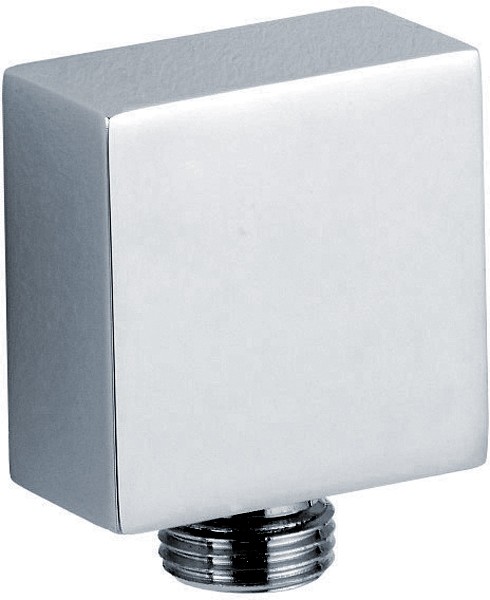 Hudson Reed Component Square Shower Outlet Elbow (Chrome).