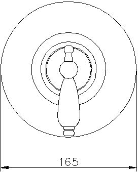 Technical image of Nuie Beaumont 1/2" Concealed Thermostatic Sequential Shower Valve.