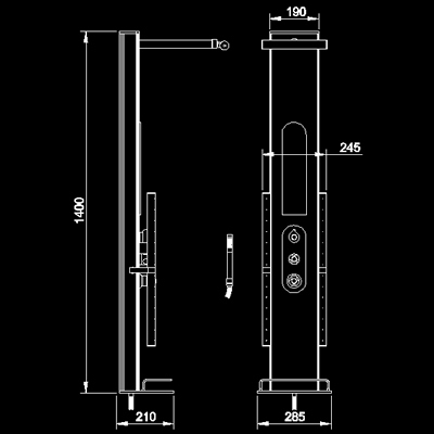 Technical image of Hudson Reed Dream Shower Rio