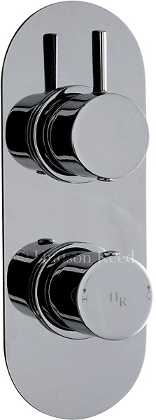 Larger image of Hudson Reed Clio 3/4" Twin Thermostatic Shower Valve With Diverter.