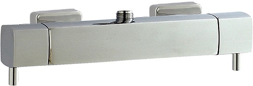 Larger image of Hudson Reed Bar Shower Quadro Thermostatic Bar Shower Valve (Top Outlet).