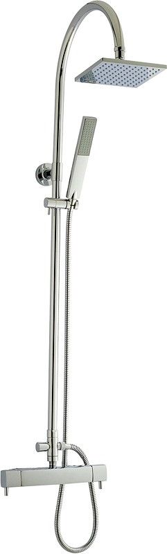 Larger image of Hudson Reed Bar Shower Thermostatic Bar Shower Valve & Vitality Riser Set.