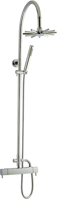 Larger image of Hudson Reed Bar Shower Thermostatic Bar Shower Valve & Infinity Riser Set.